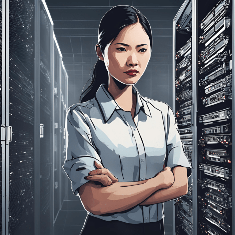 Female cyberwarrior